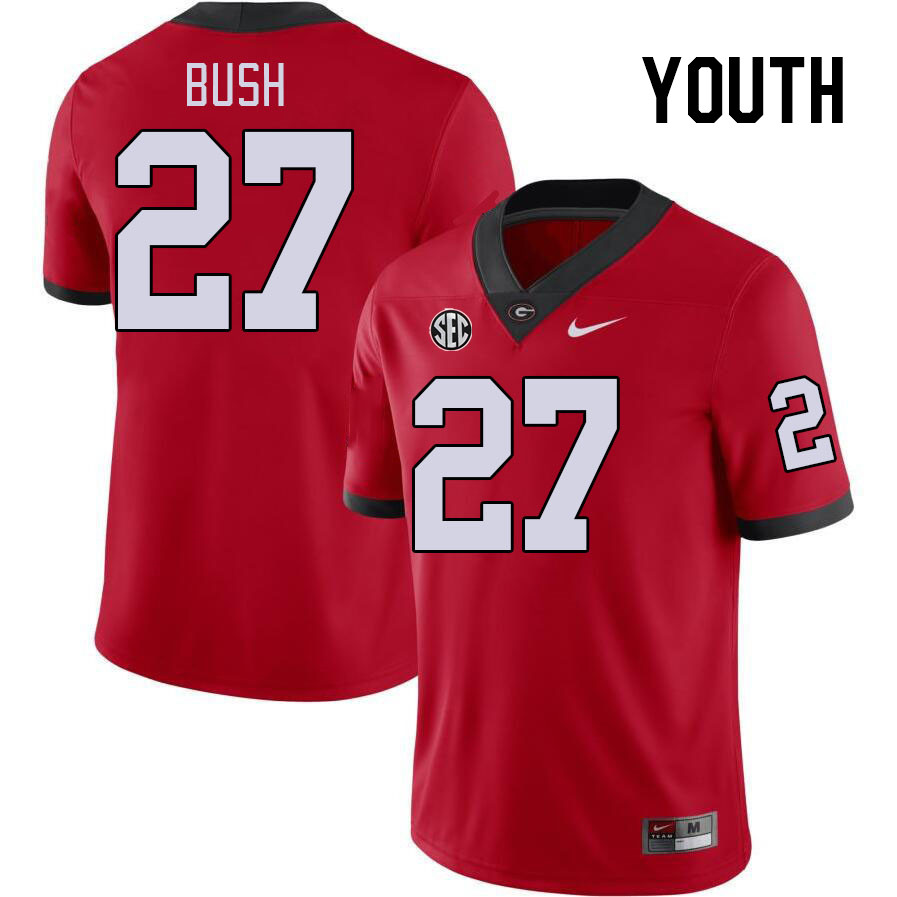 Youth #27 Sam Bush Georgia Bulldogs College Football Jerseys Stitched-Red